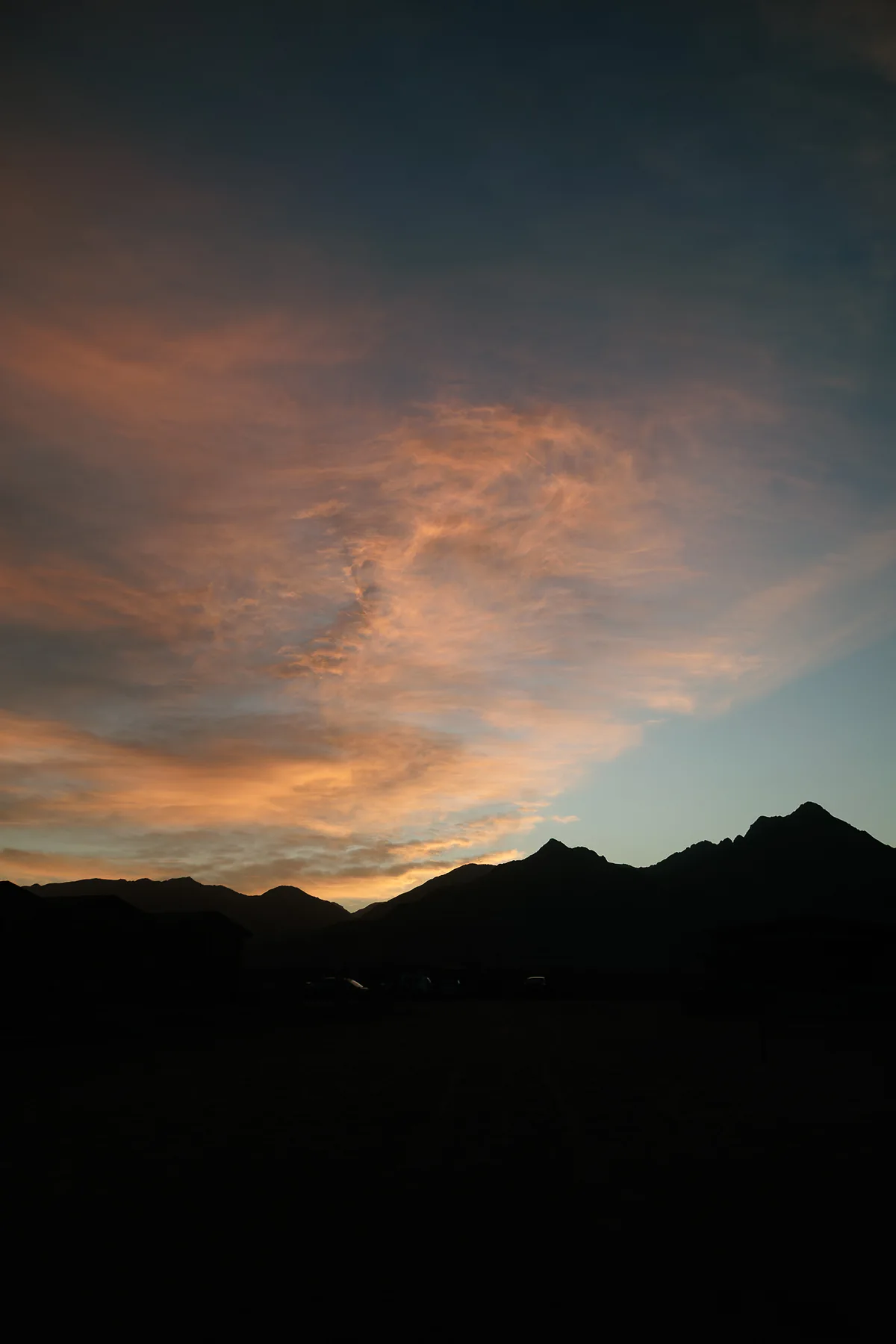 Sunset portrait at the camp